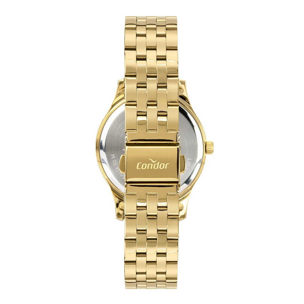 Kit Relógio Condor Feminino Mimos E Sutilezas Dourado - CO2035NRZ/K4J Dourado 3