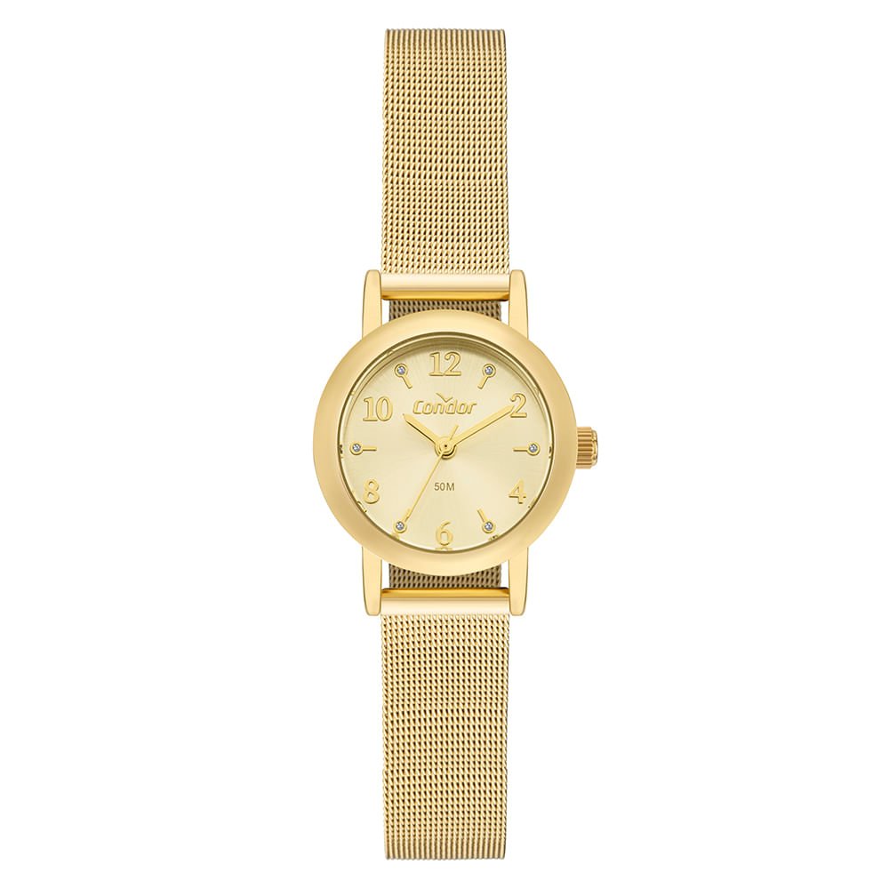 Kit Relógio Condor Feminino Mini Dourado - CO2035NWQ/K4X Dourado 3