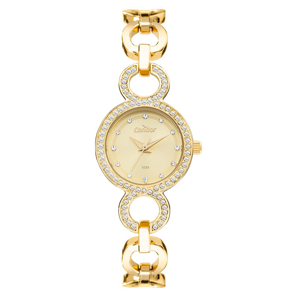 Relógio Condor Feminino Bracelete Dourado - CO2035NVG/5X