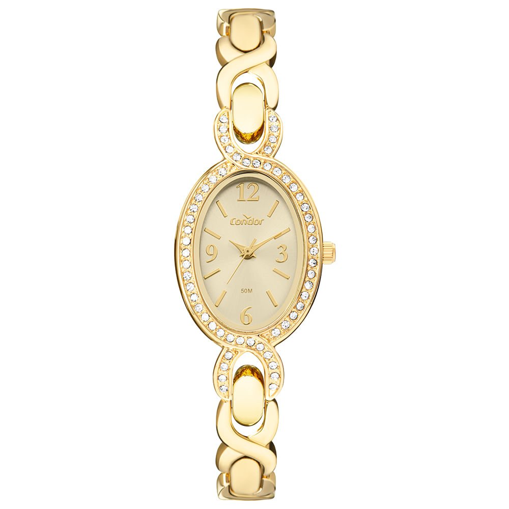 Relógio Condor Feminino Bracelete Dourado - CO2035NVI/5K