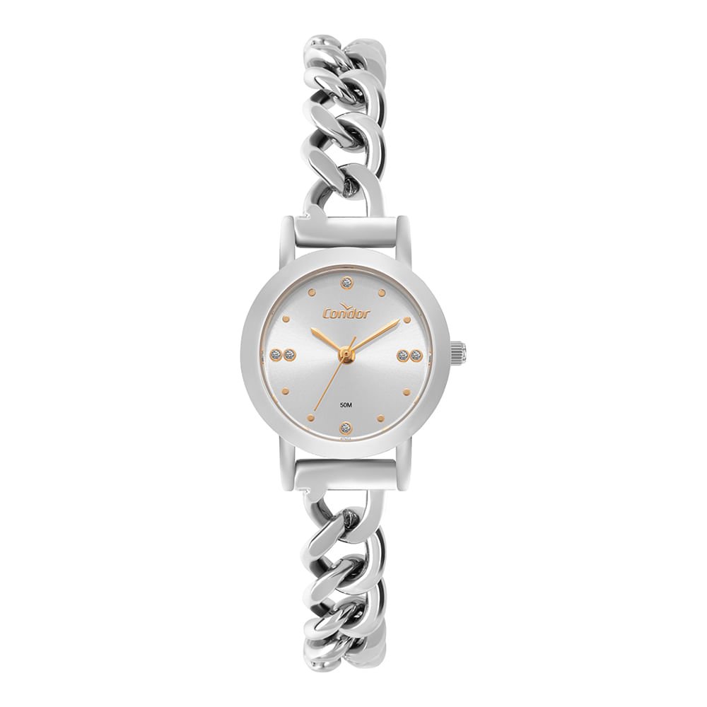 Relógio Condor Feminino Elos Prata - CO2035NUZ/5K