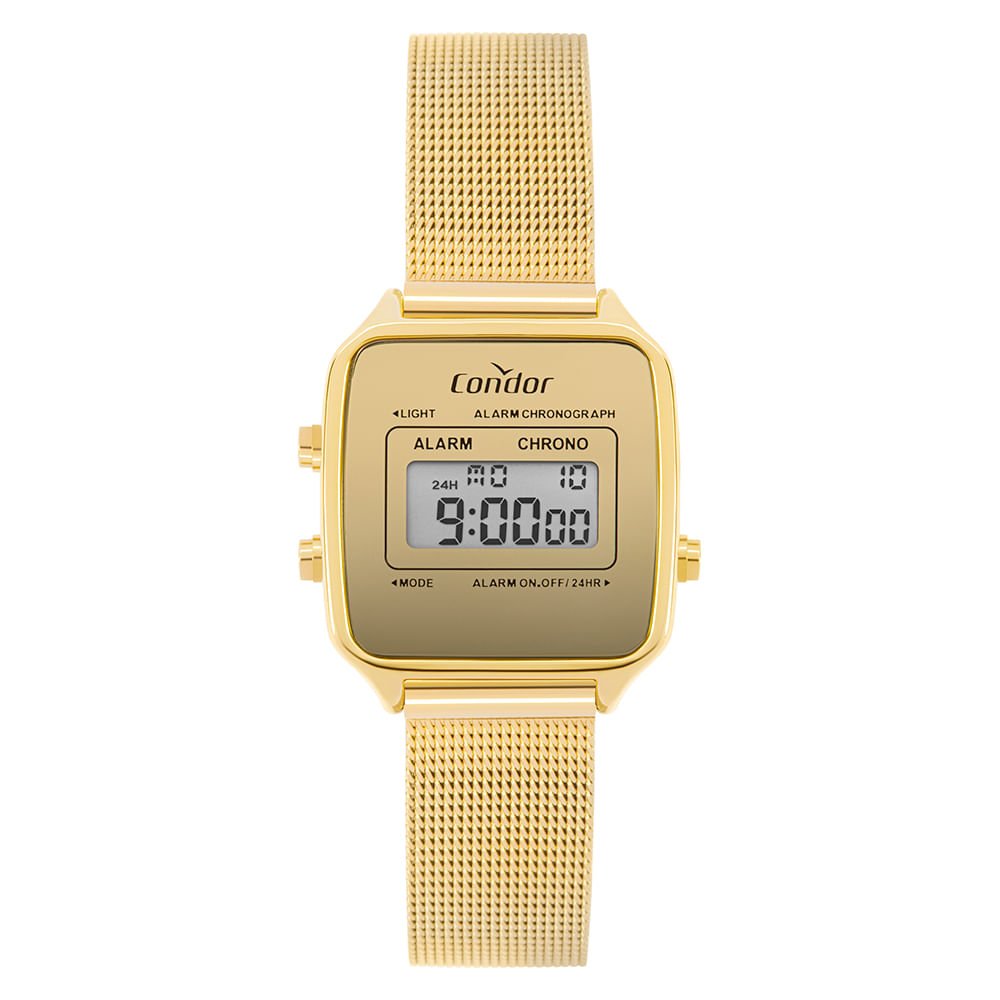 Relógio Condor Feminino Digital Dourado - COJHS512BAF/4D