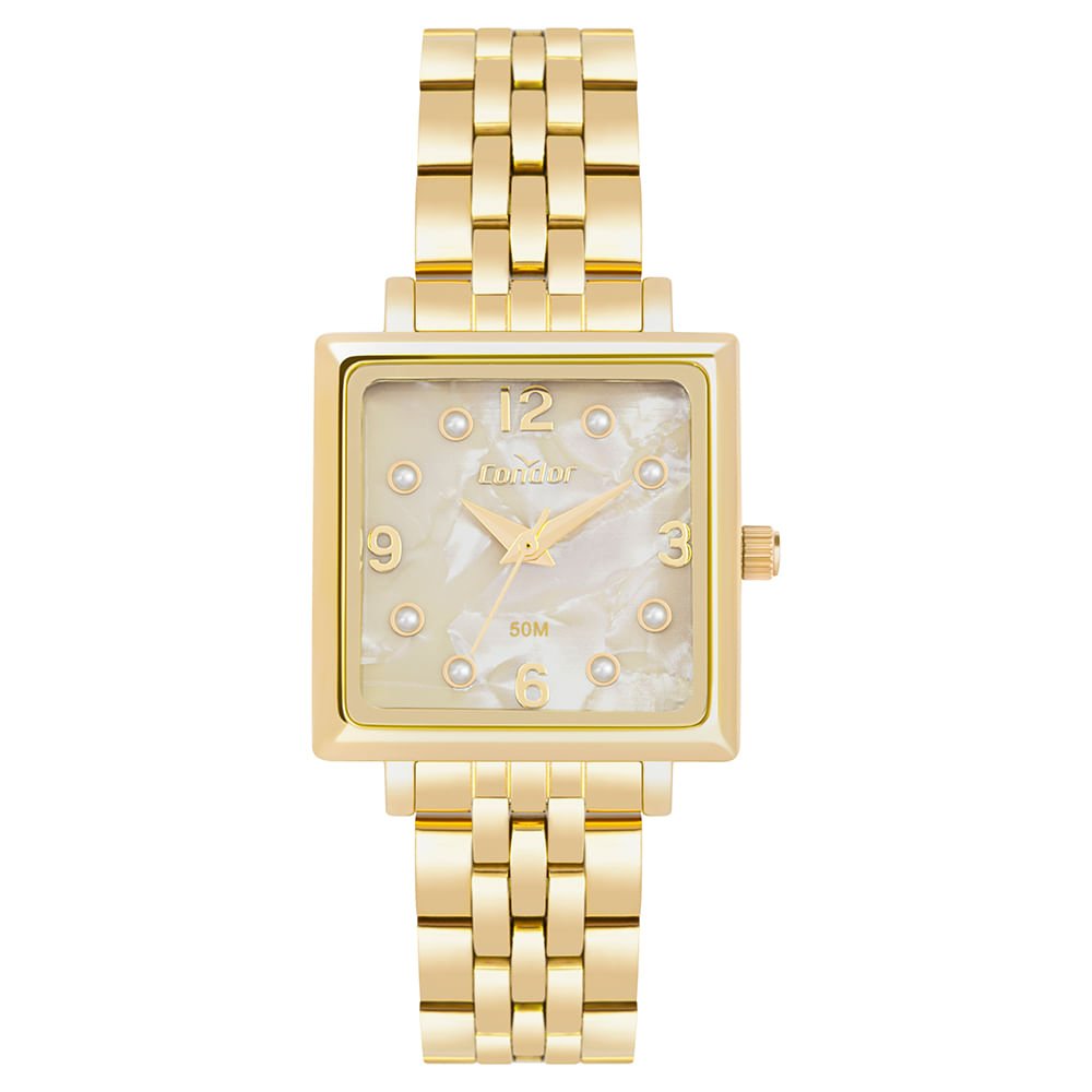 Relógio Condor Feminino Elegante Dourado - CO2035NUN/4X