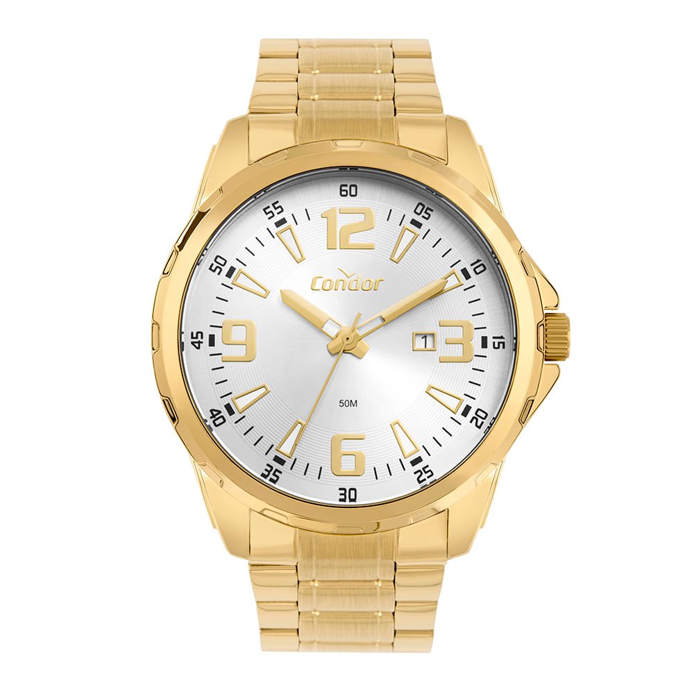 Kit Relógio Condor Masculino Drive Dourado - CO2115NCN/K4K Dourado 3