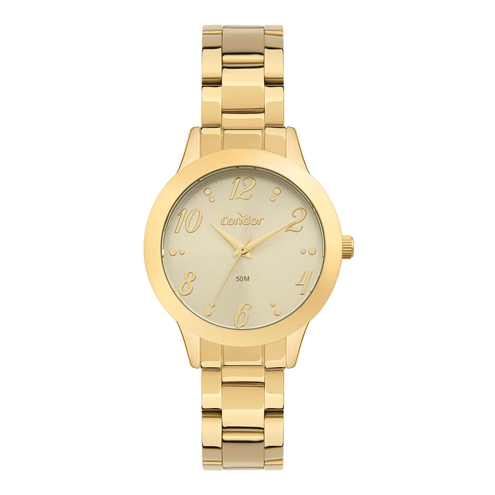 Relógio Condor Feminino Dia A Dia Dourado - CO2035NLL/4X