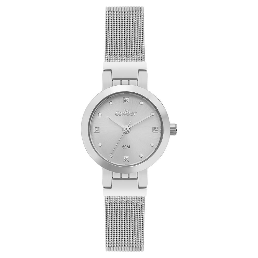 Kit Relógio Condor Feminino Mini Prata - CO2035NXR/K4K Prata 2