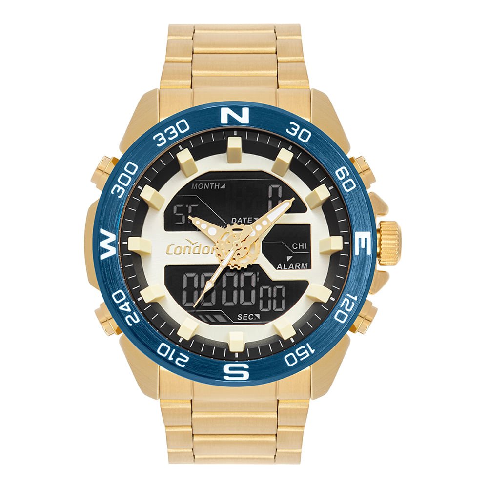 Relógio Condor Masculino Digital Dourado - COY121AB/4X
