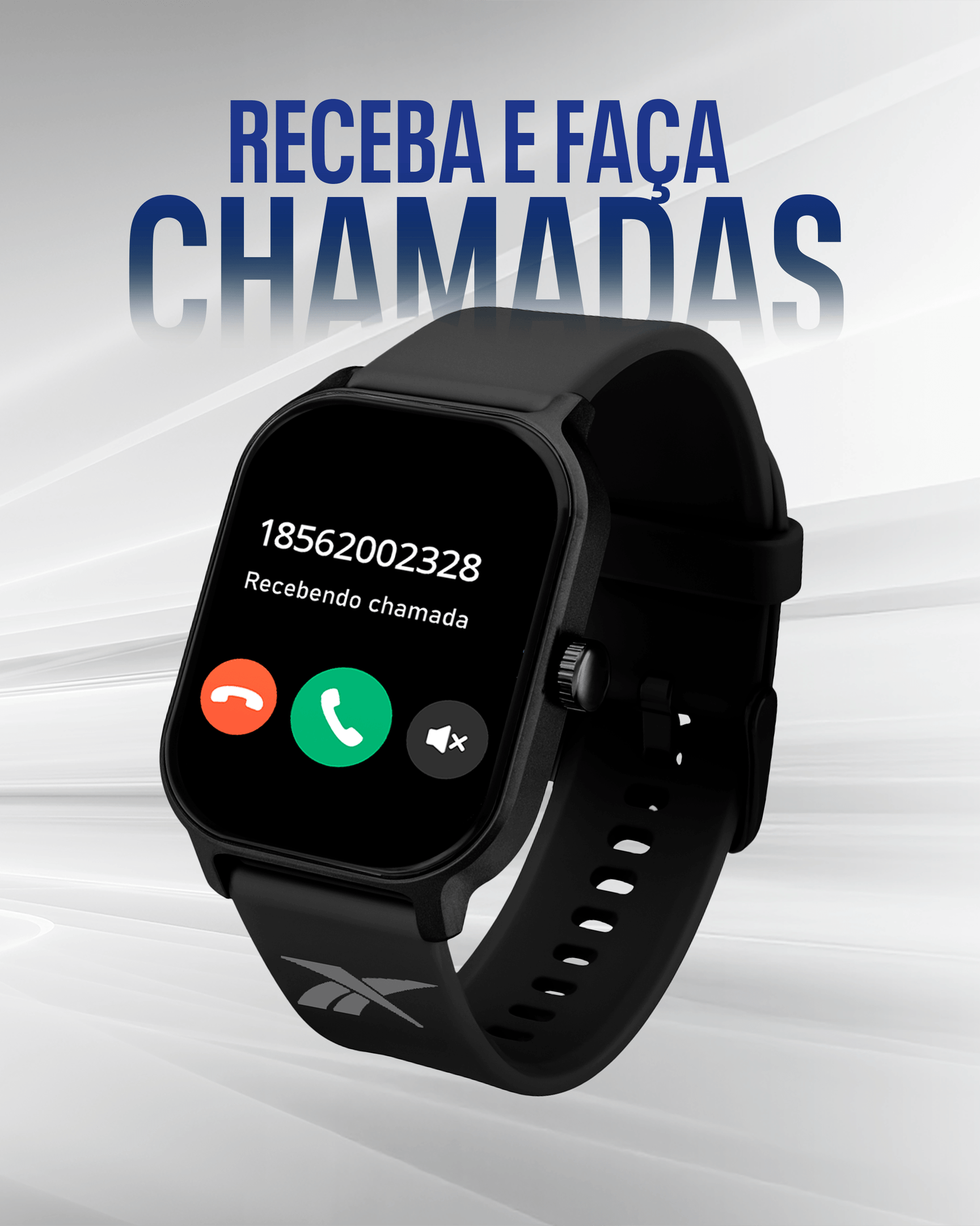 Relógio Smartwatch Reebok By Condor Preto - COSMARTRAA/8P Preto 4