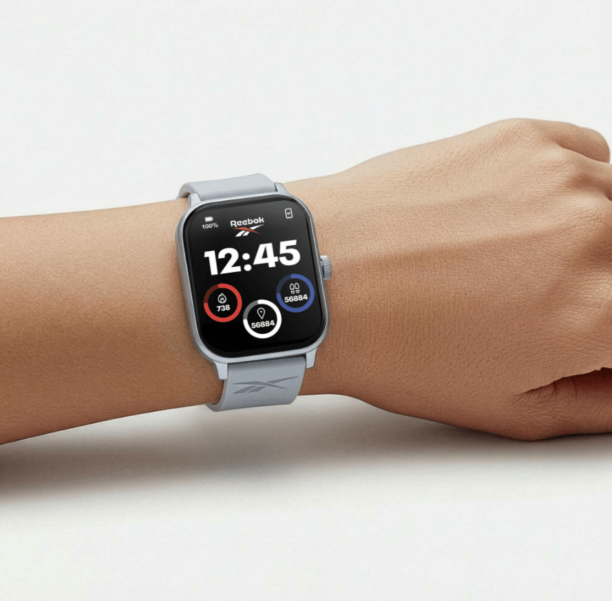 Relógio Smartwatch Reebok By Condor Cinza - COSMARTRAC/8K Prata 3