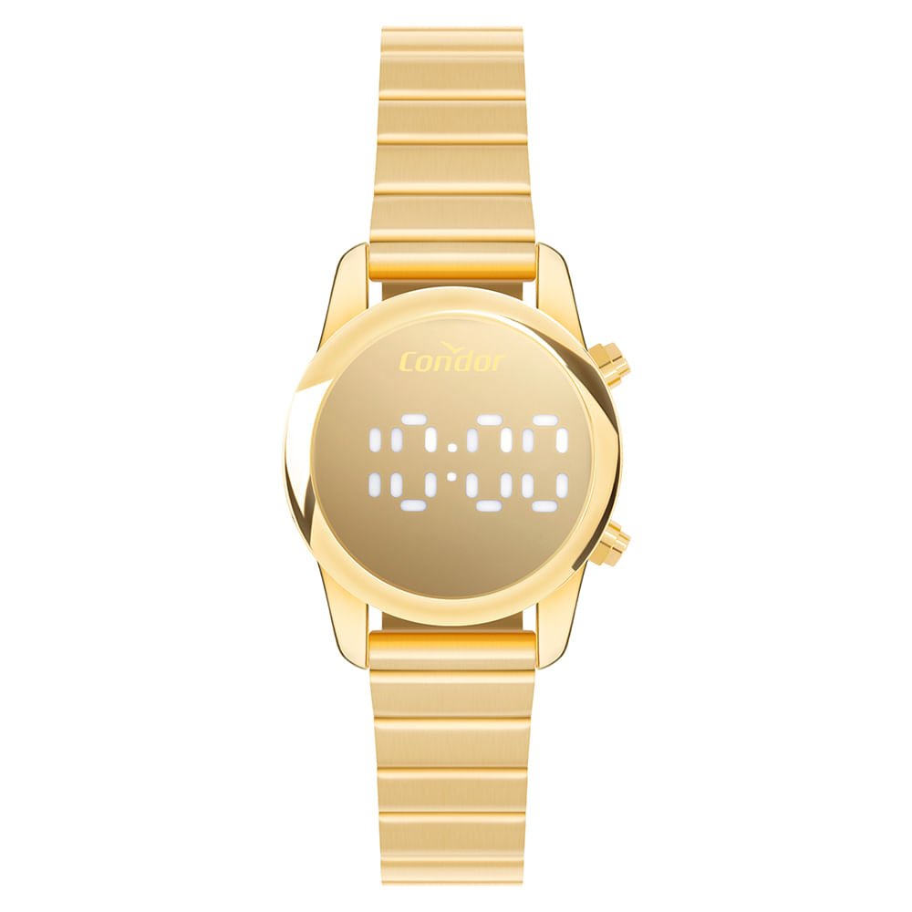 Relógio Condor Feminino Digital Dourado - COMD26AAI/4D Dourado 2
