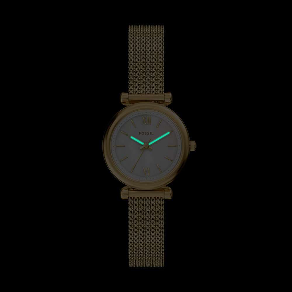 Relógio Fossil Feminino Carlie Dourado - ES5462/1BN Dourado 2