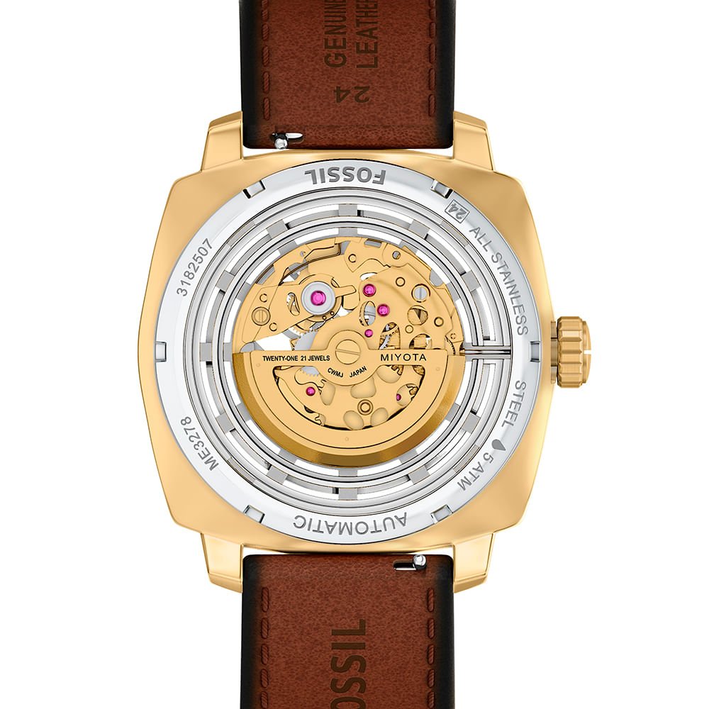 Relógio Fossil Masculino Machine Dourado - ME3278/0DN Dourado 7