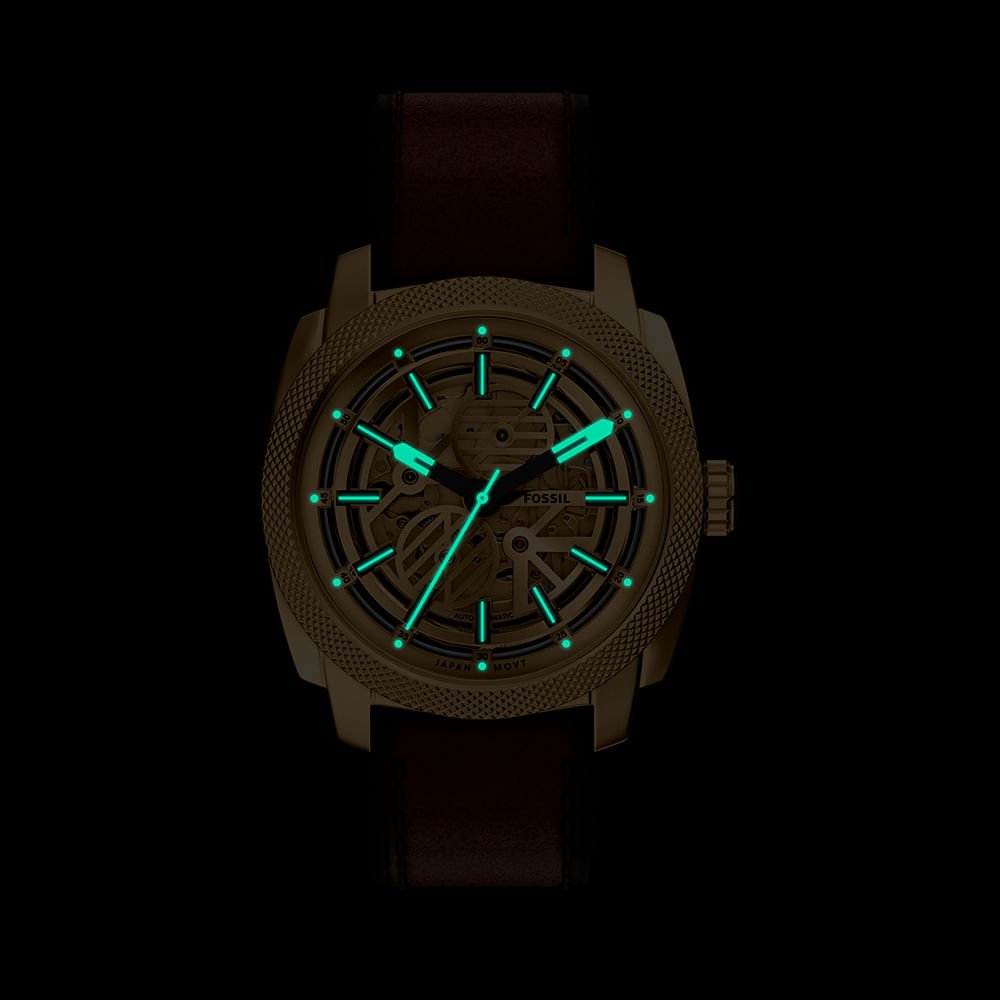 Relógio Fossil Masculino Machine Dourado - ME3278/0DN Dourado 9