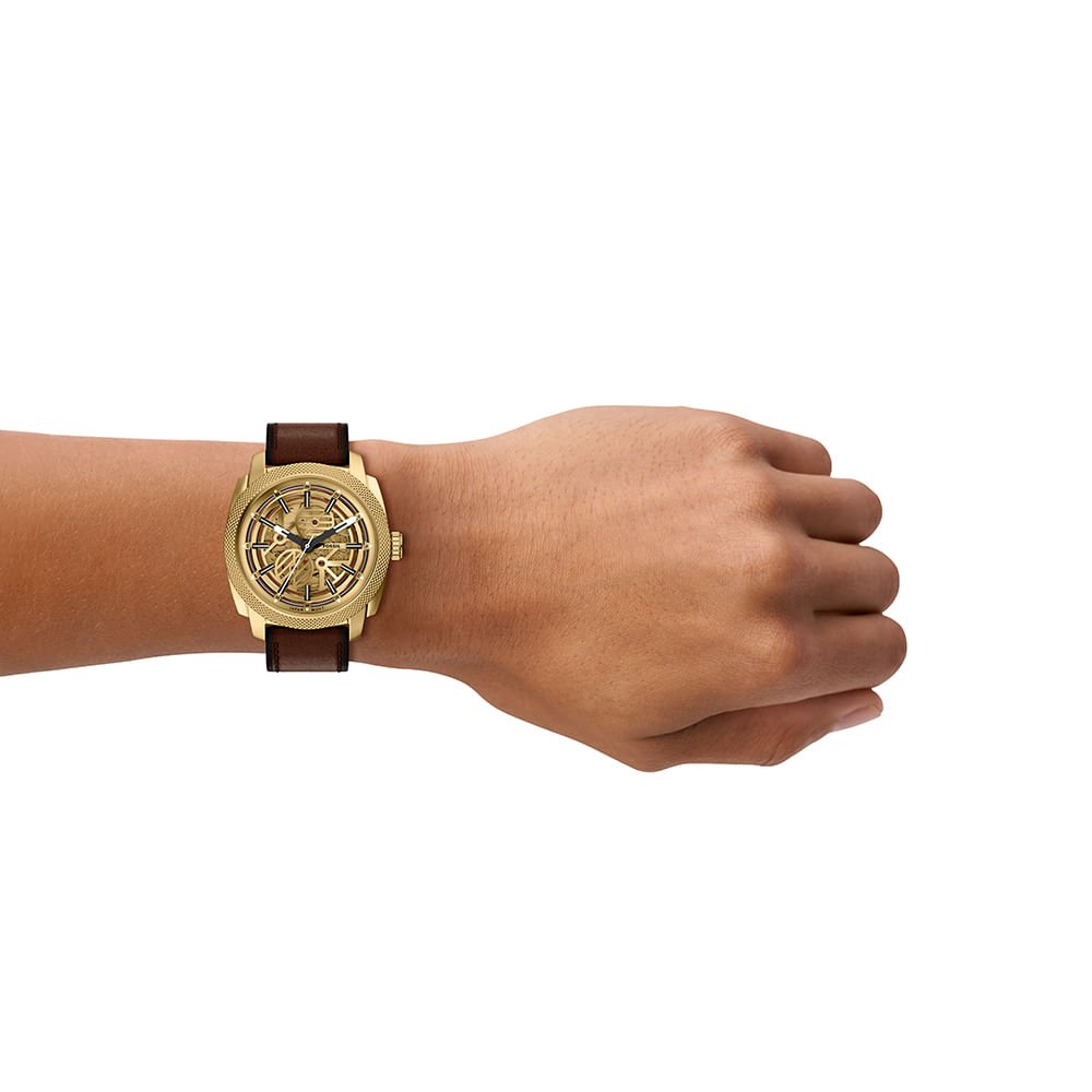 Relógio Fossil Masculino Machine Dourado - ME3278/0DN Dourado 10