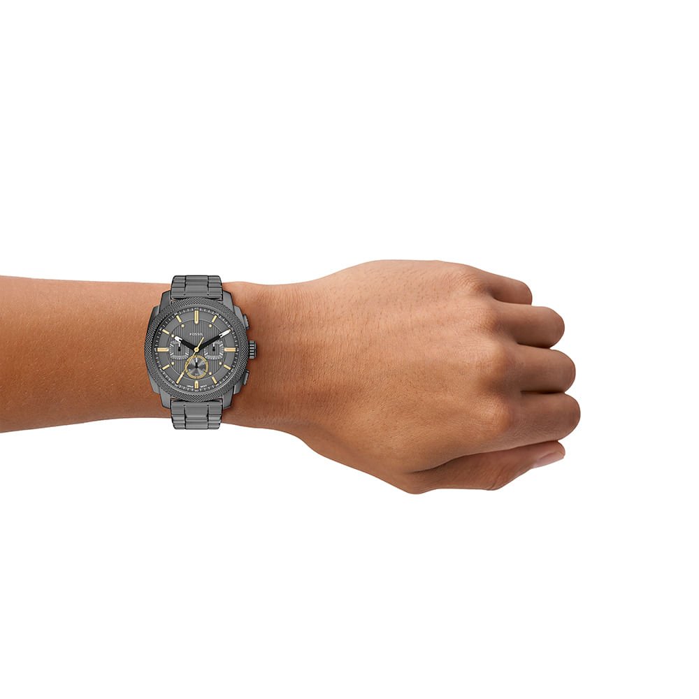 Relógio Fossil Masculino Machine Grafite - FS6160/1KN Grafite 8
