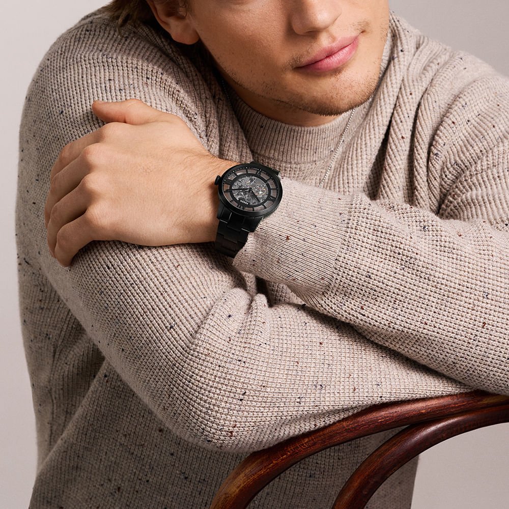 Relógio Fossil Masculino Townsman Preto - ME3269/1PN Preto 2