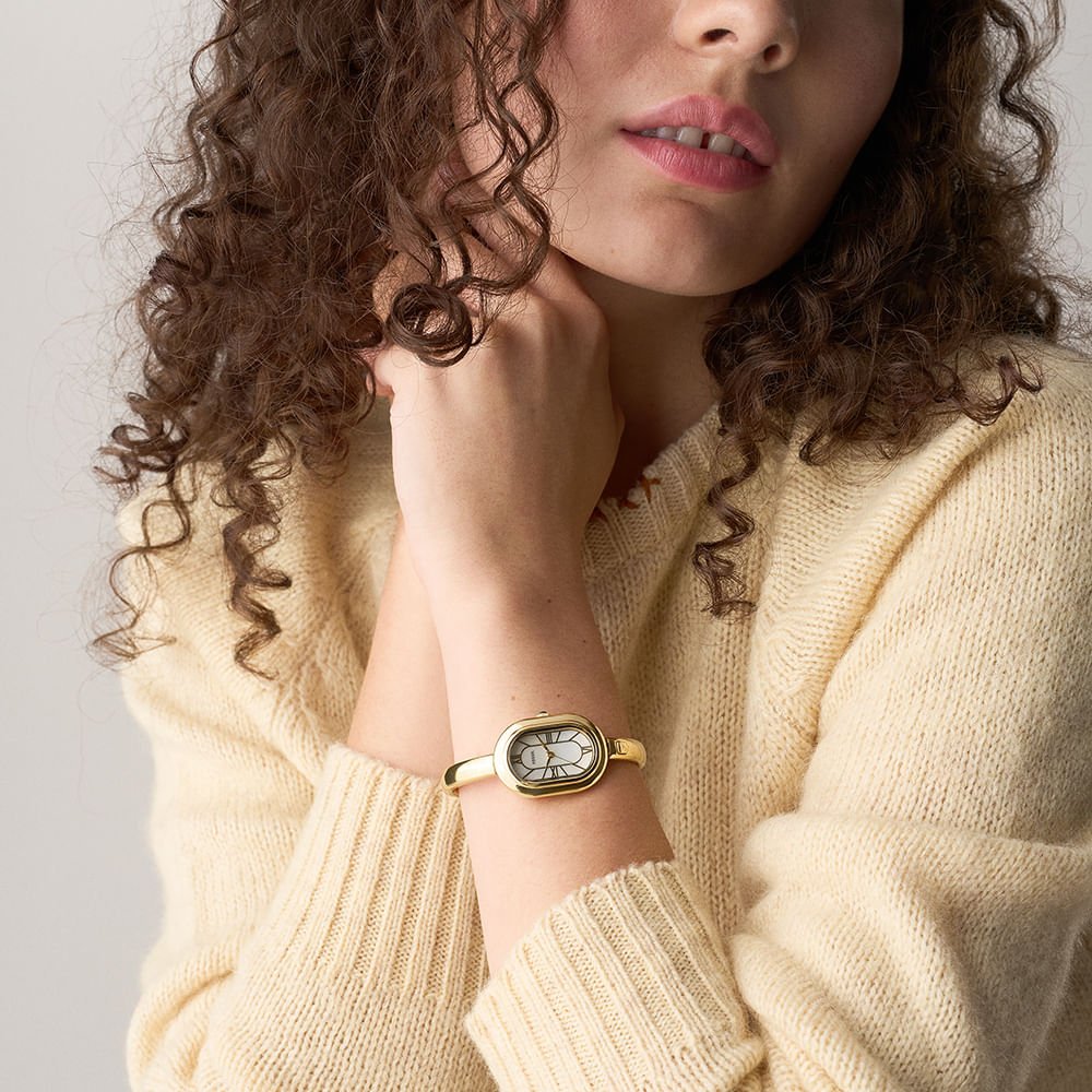 Relógio Fossil Feminino Sloan Dourado - ES5444/1BN Dourado 2