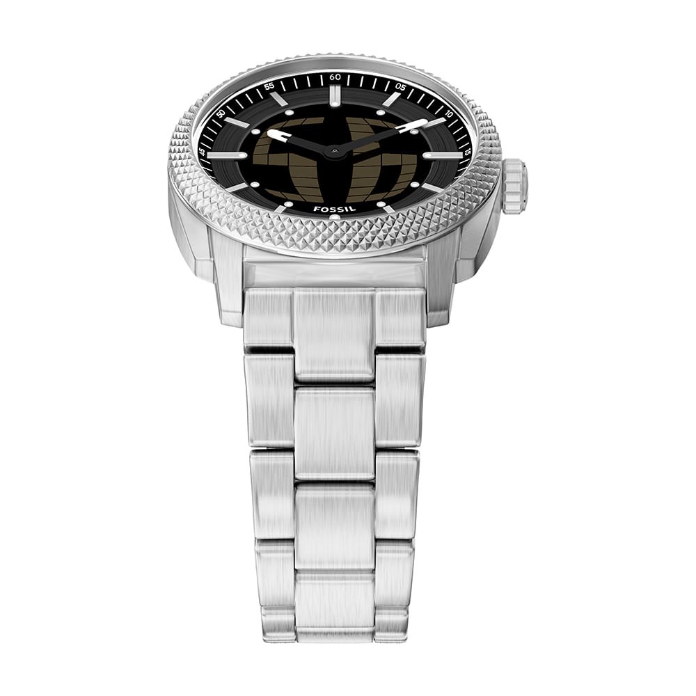 Relógio Fossil Masculino Machine Big Tic Prata - FS6155/1PN Prata 3