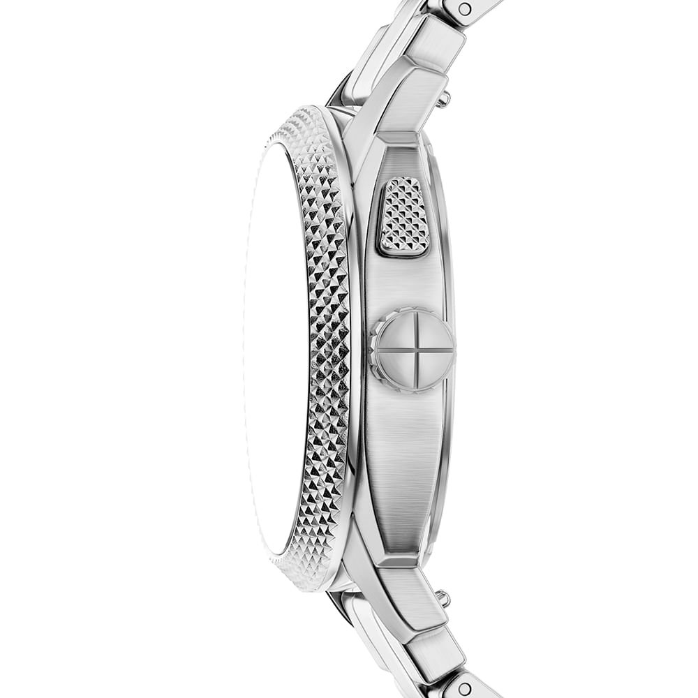 Relógio Fossil Masculino Machine Big Tic Prata - FS6155/1PN Prata 5