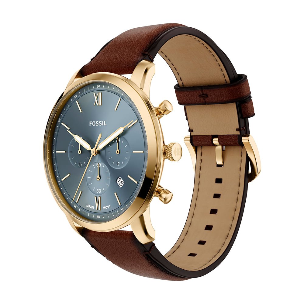 Relógio Fossil Masculino Neutra Dourado - FS6162/0AN Dourado 4