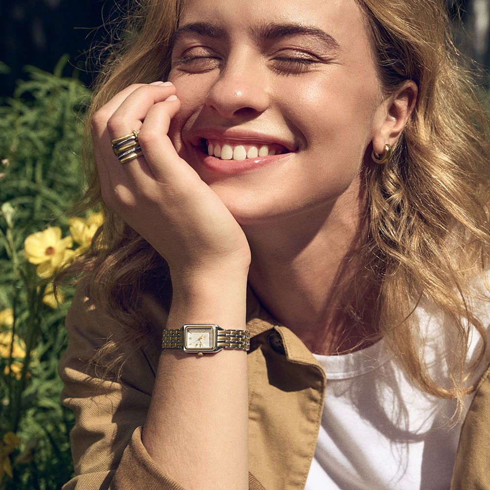 Relógio Fossil Feminino Raquel Bicolor - ES5468/1BN Dourado 2