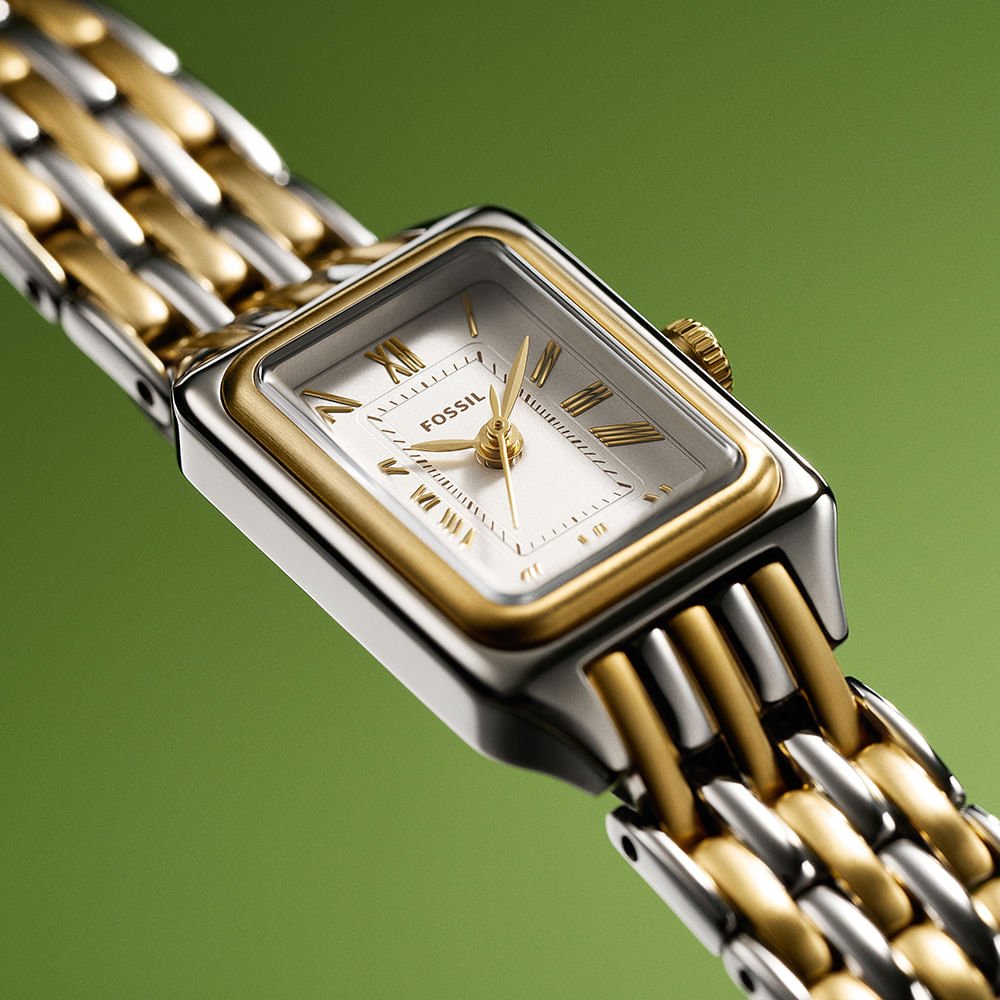 Relógio Fossil Feminino Raquel Bicolor - ES5468/1BN Dourado 11