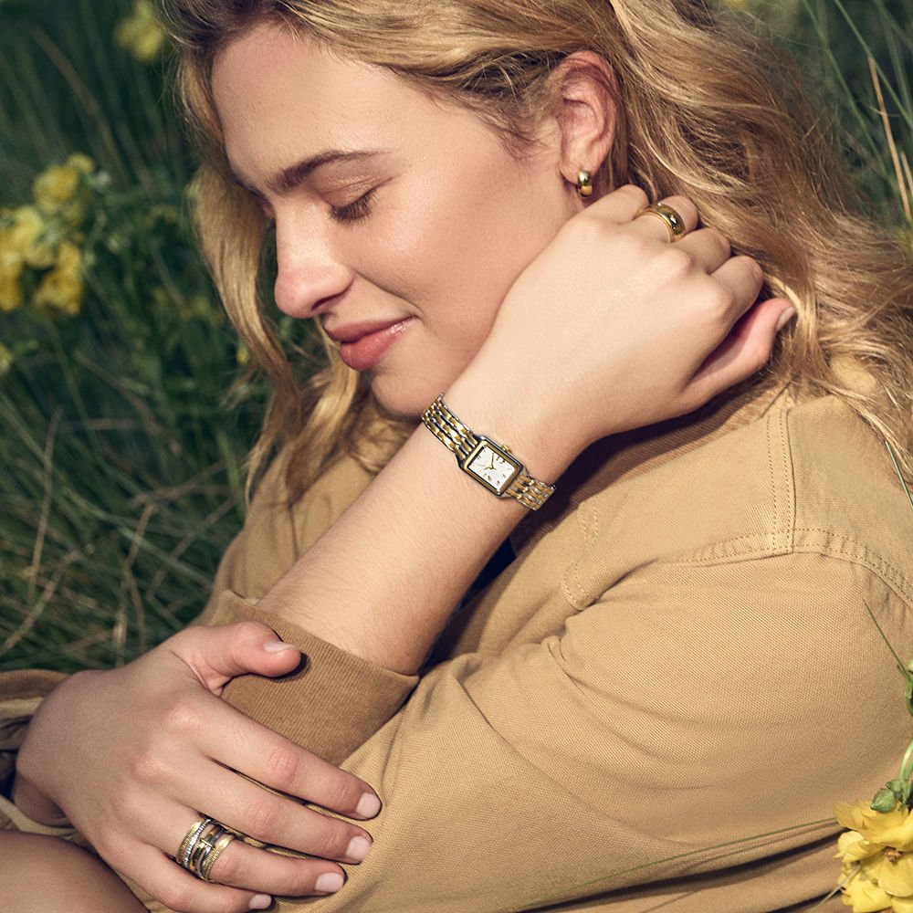 Relógio Fossil Feminino Raquel Bicolor - ES5468/1BN Dourado 9