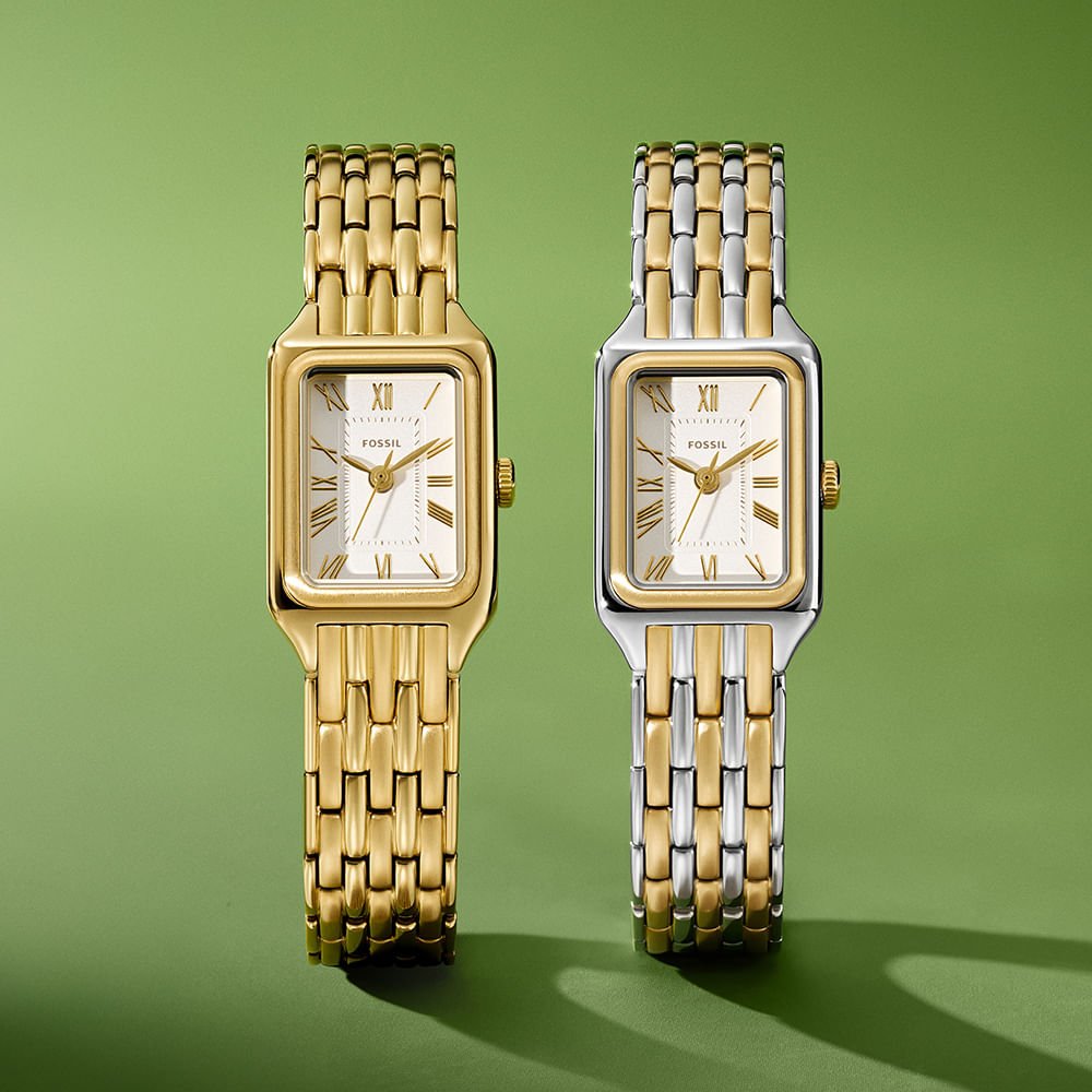 Relógio Fossil Feminino Raquel Bicolor - ES5468/1BN Dourado 10