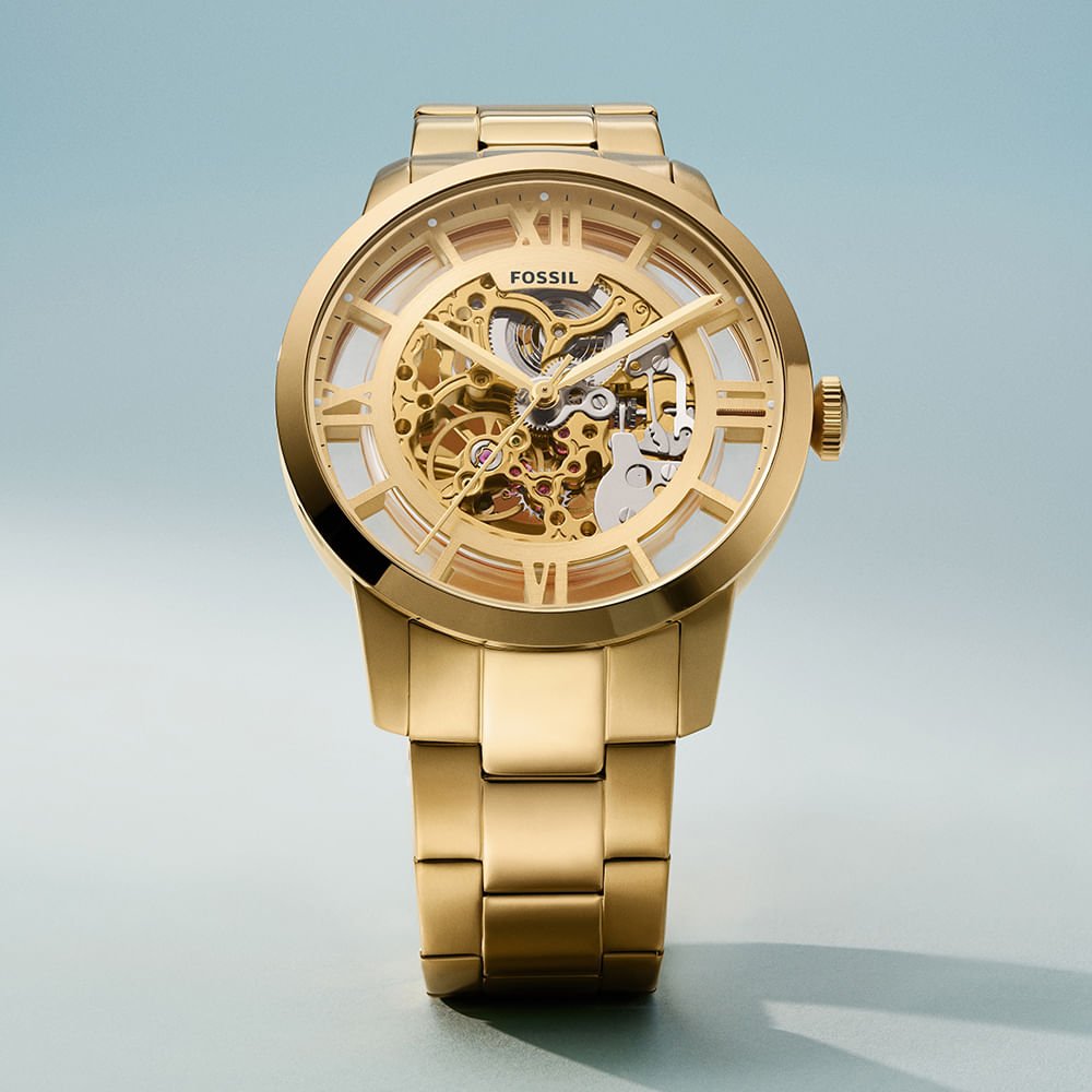 Relógio Fossil Masculino Townsman Dourado - ME3280/1DN Dourado 10