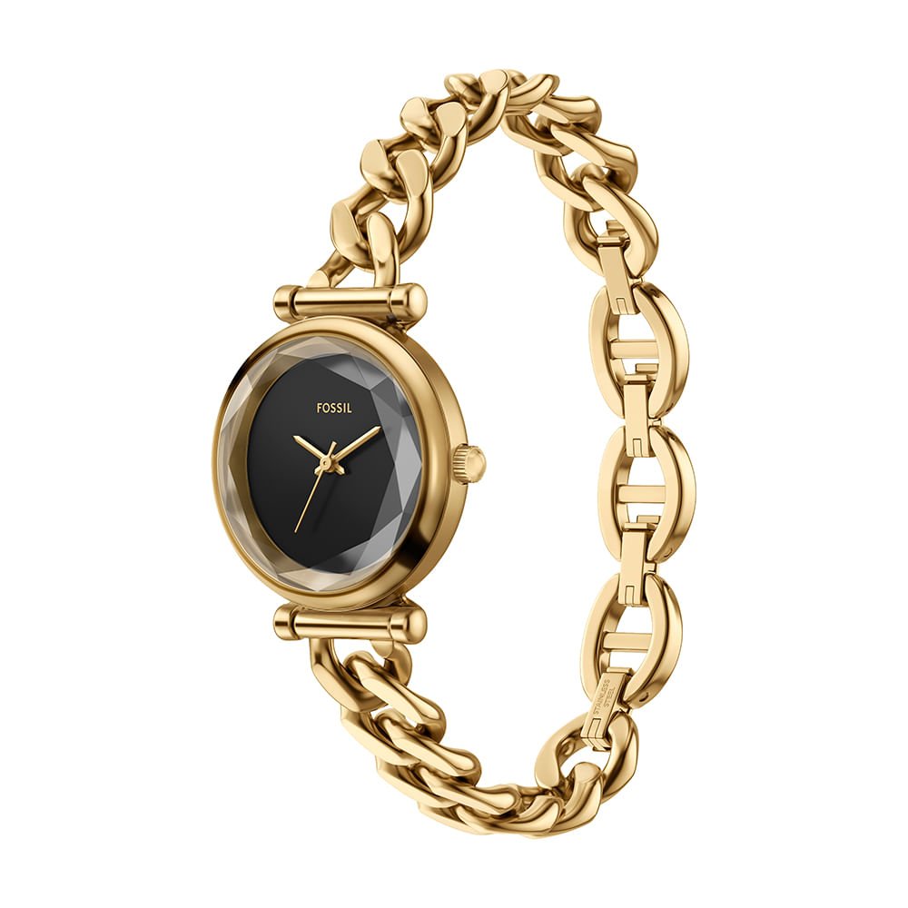 Relógio Fossil Feminino Carlie Dourado - ES5440/1PN Dourado 3