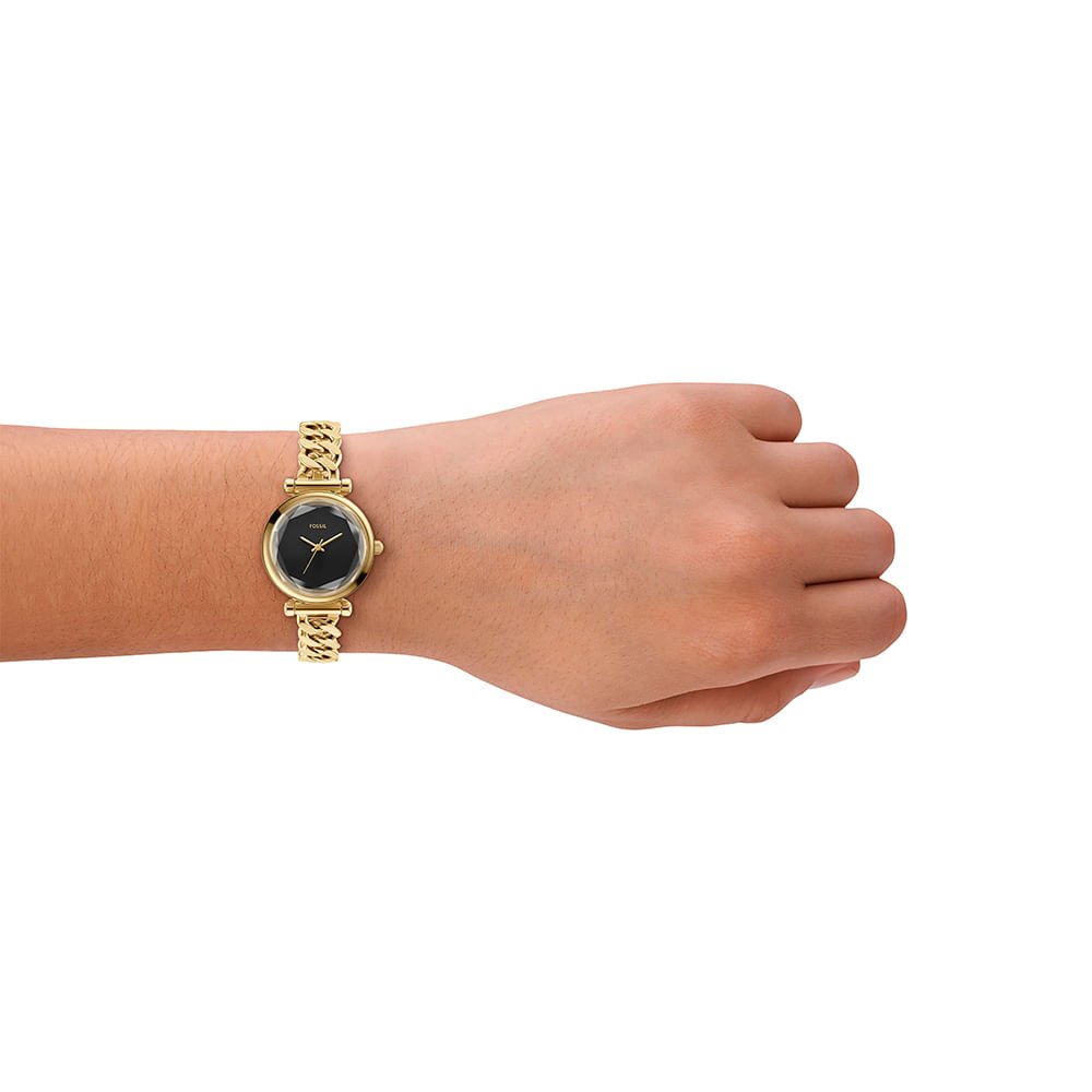 Relógio Fossil Feminino Carlie Dourado - ES5440/1PN Dourado 7
