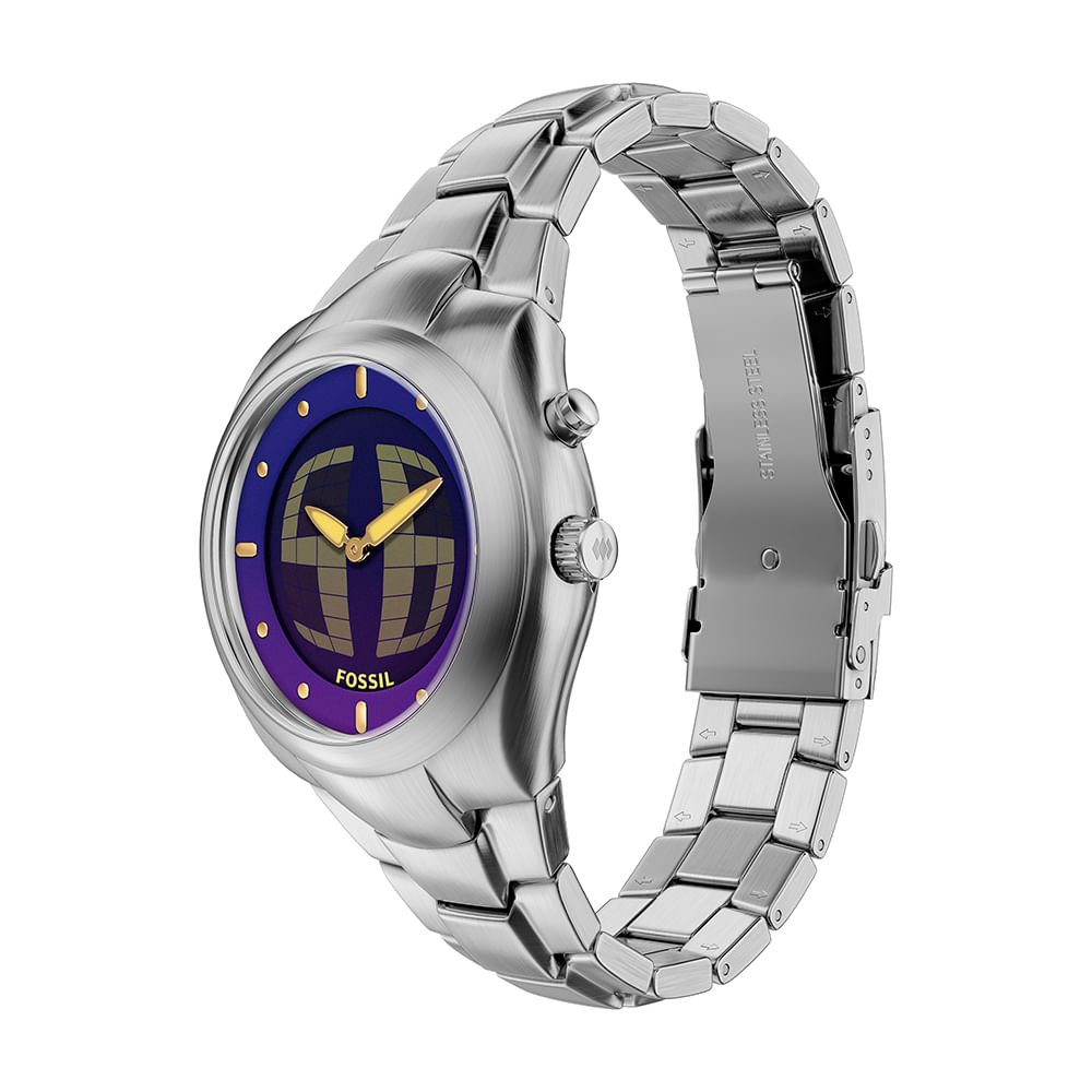 Relógio Fossil Masculino Big Tic Prata - LE1228/1GN Prata 4