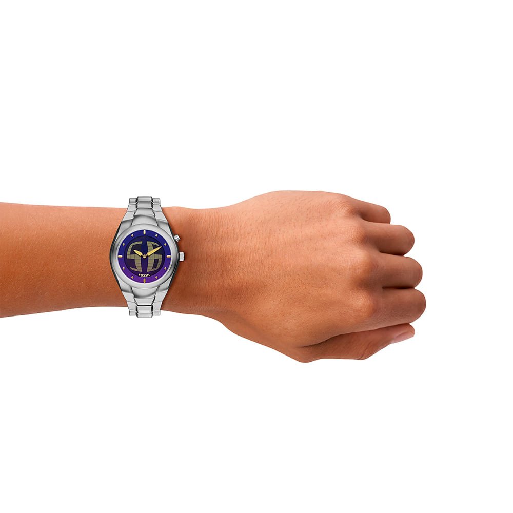 Relógio Fossil Masculino Big Tic Prata - LE1228/1GN Prata 7