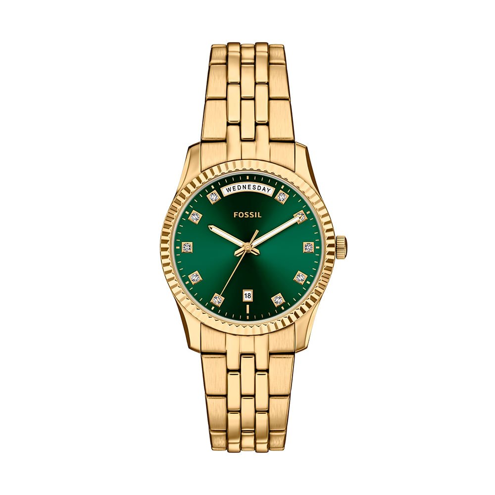 Relógio Fossil Feminino Scarlette Dourado - ES5460/1VN