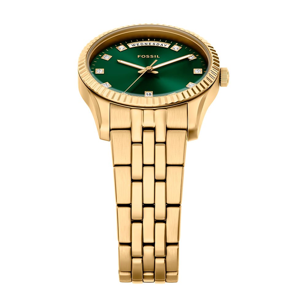Relógio Fossil Feminino Scarlette Dourado - ES5460/1VN Dourado 3