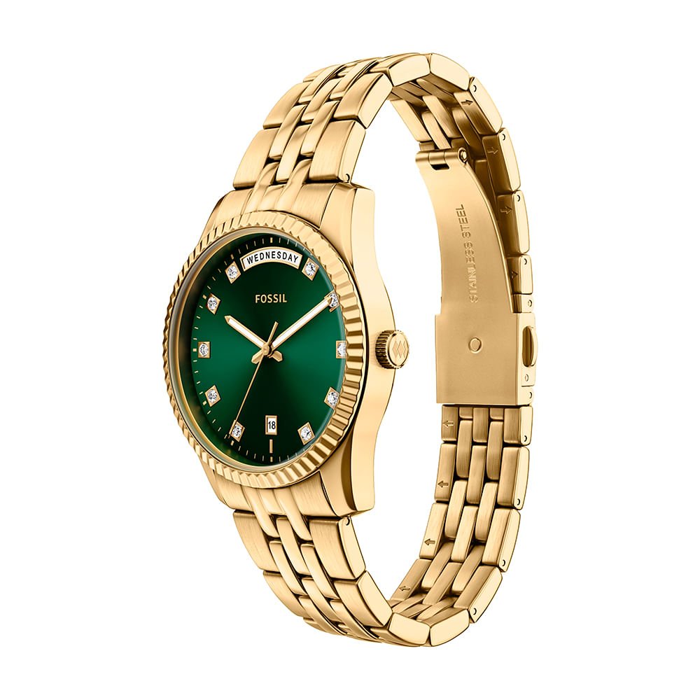 Relógio Fossil Feminino Scarlette Dourado - ES5460/1VN Dourado 4