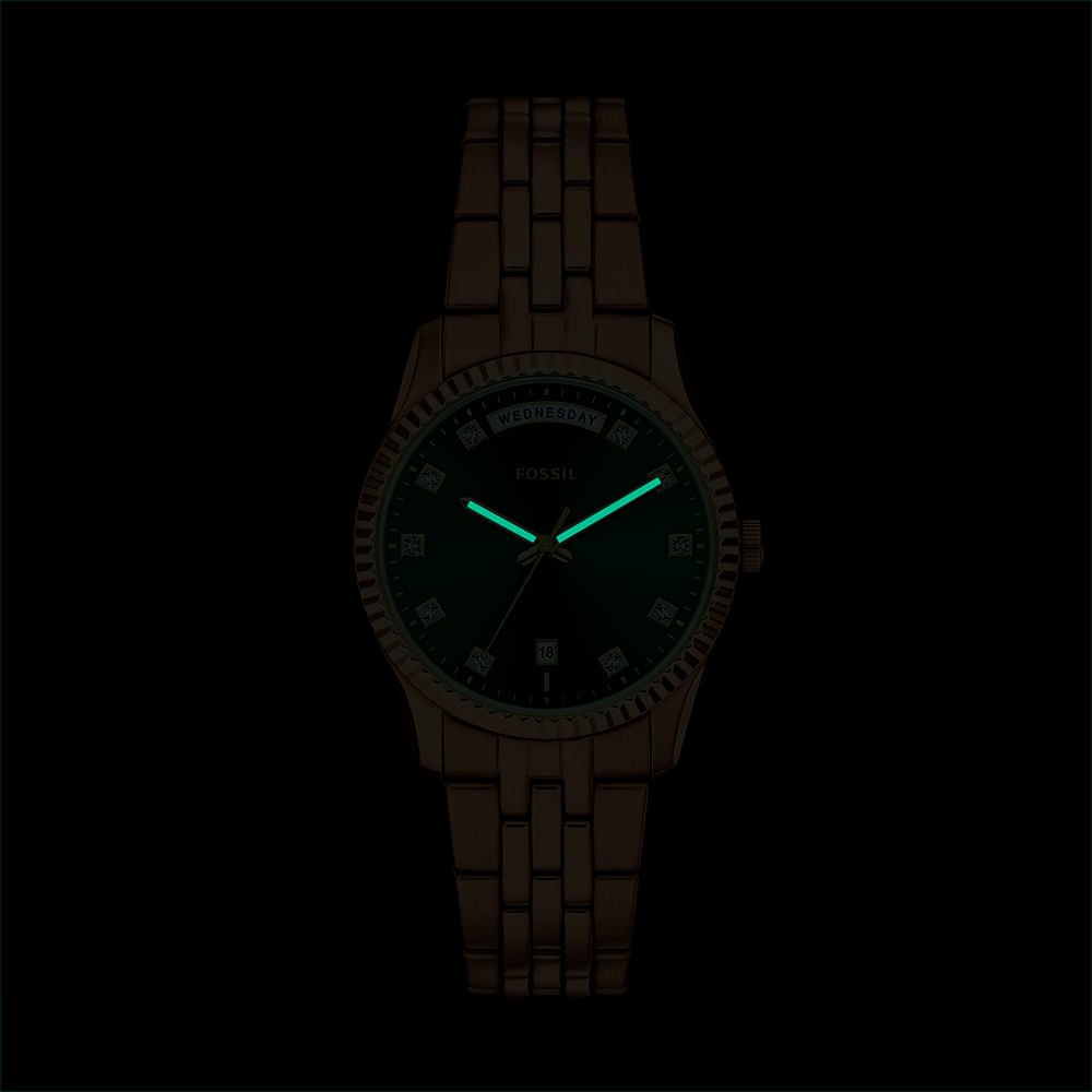 Relógio Fossil Feminino Scarlette Dourado - ES5460/1VN Dourado 6