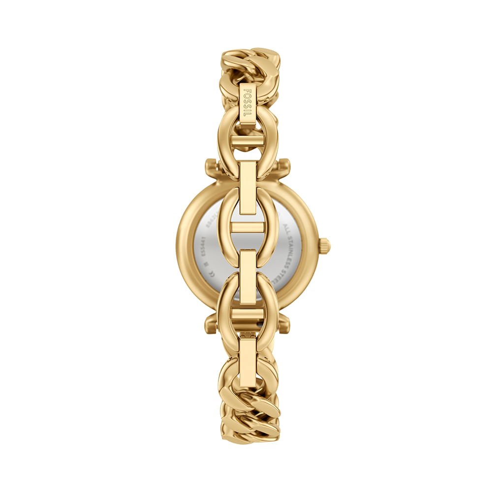 Relógio Fossil Feminino Carlie Dourado - ES5441/1VN Dourado 4