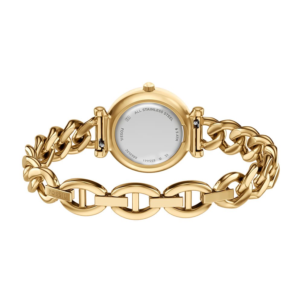 Relógio Fossil Feminino Carlie Dourado - ES5441/1VN Dourado 5