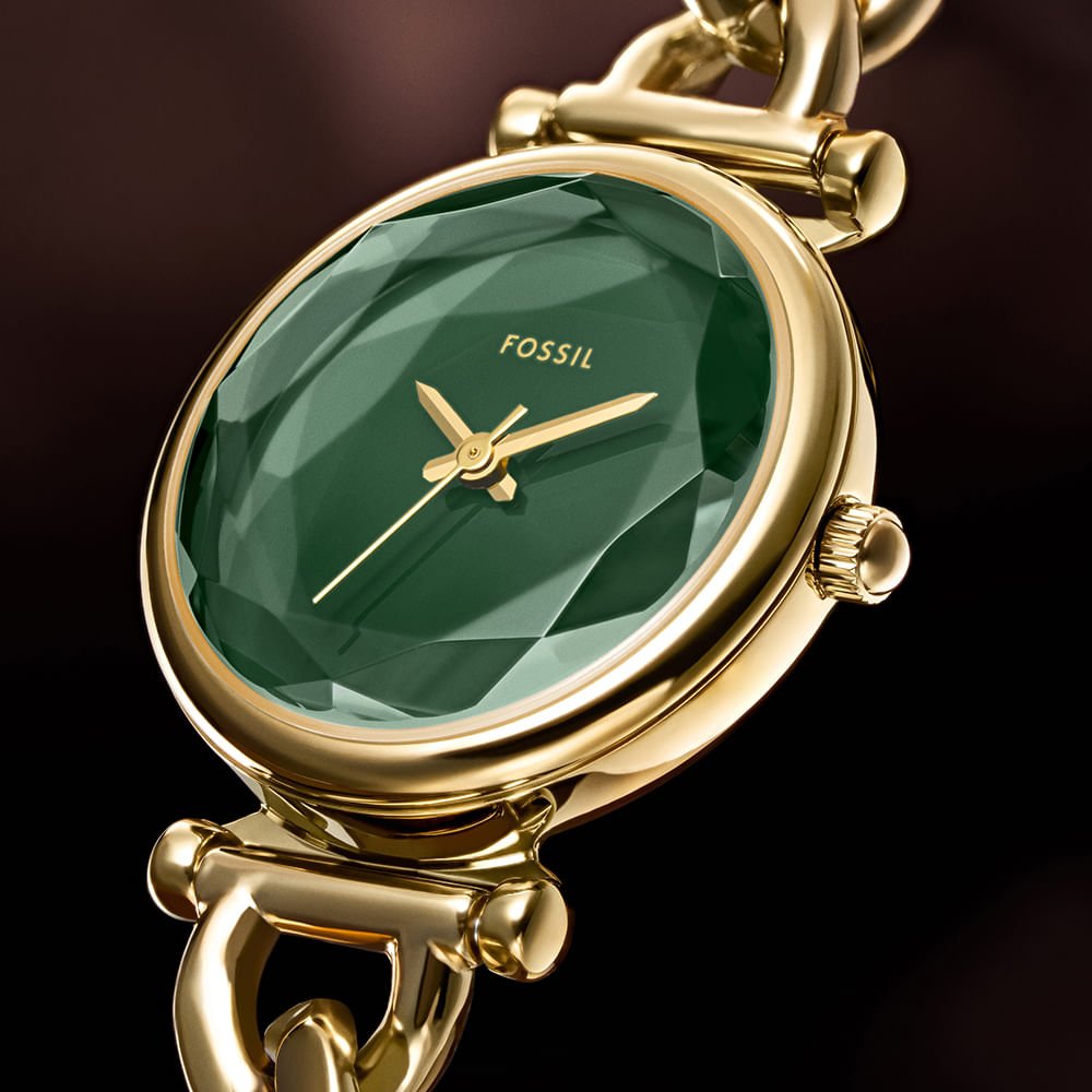 Relógio Fossil Feminino Carlie Dourado - ES5441/1VN Dourado 7
