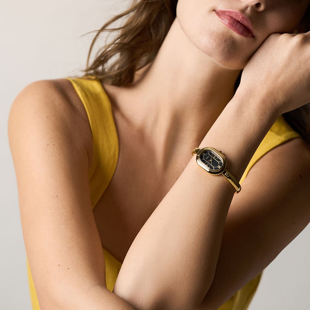 Relógio Fossil Feminino Sloan Dourado - ES5456/1PN Dourado 2