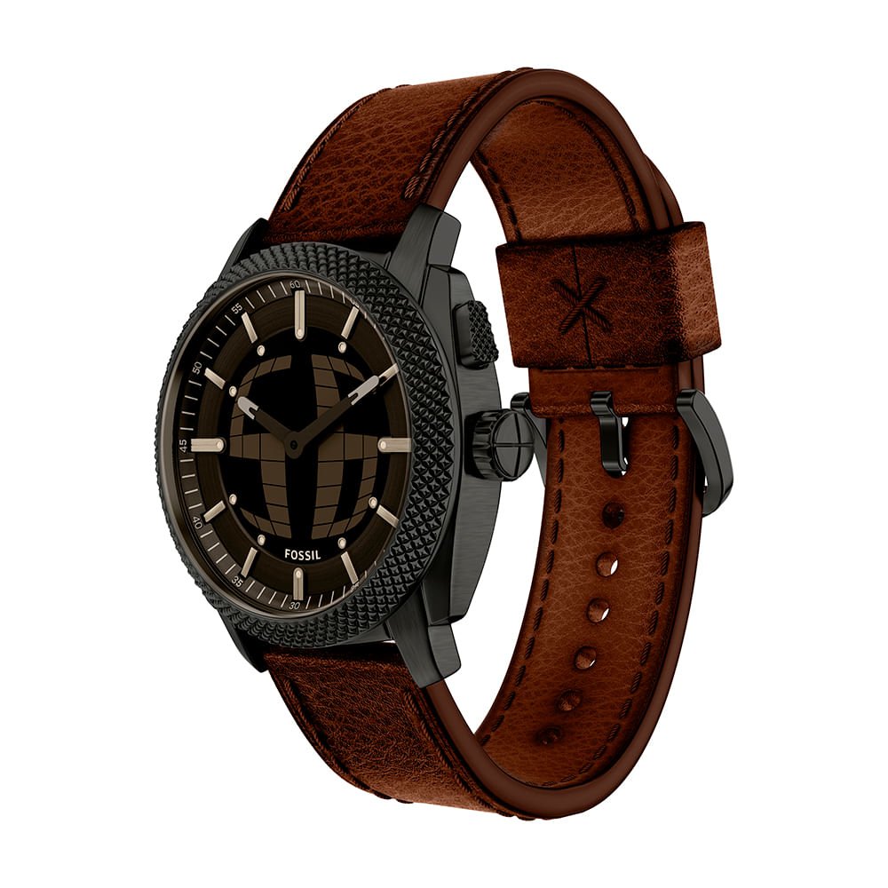 Relógio Fossil Masculino Machine Big Tic Grafite - FS6165/0MN Preto 3