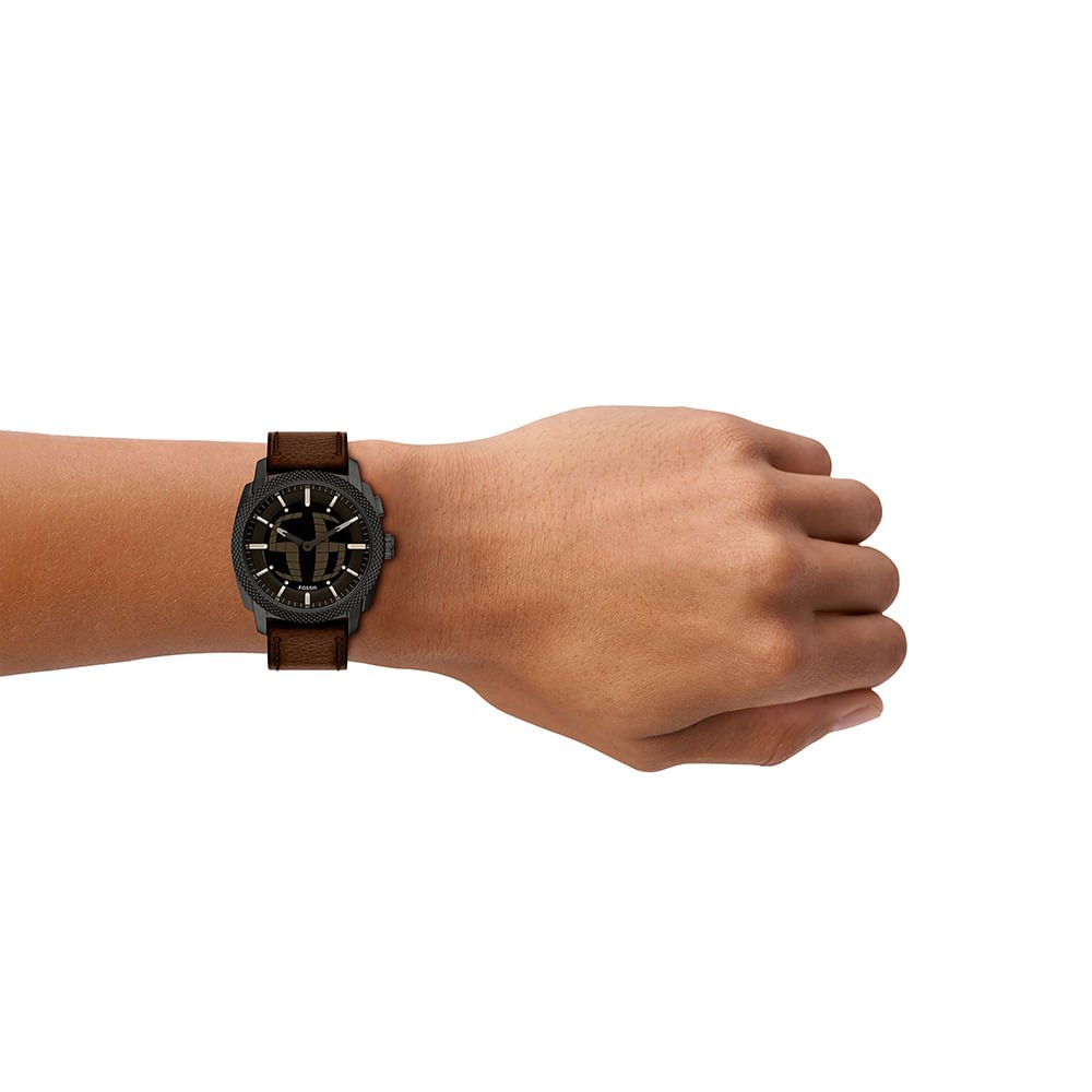 Relógio Fossil Masculino Machine Big Tic Grafite - FS6165/0MN Preto 8