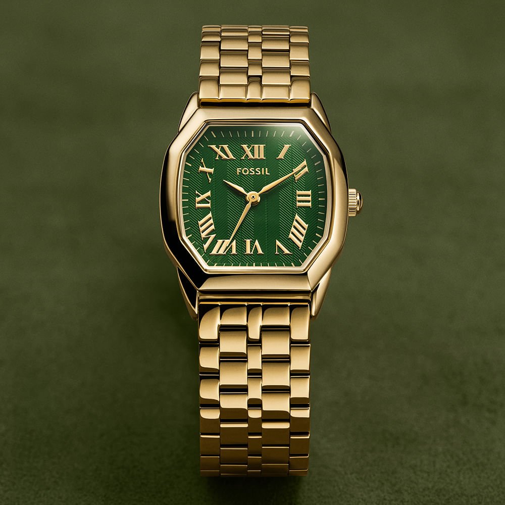 Relógio Fossil Feminino Harlow Dourado - ES5451/1VN Dourado 9