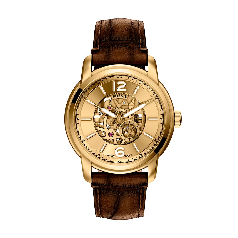 Relógio Fossil Masculino Heritage Dourado - ME3279/0DN