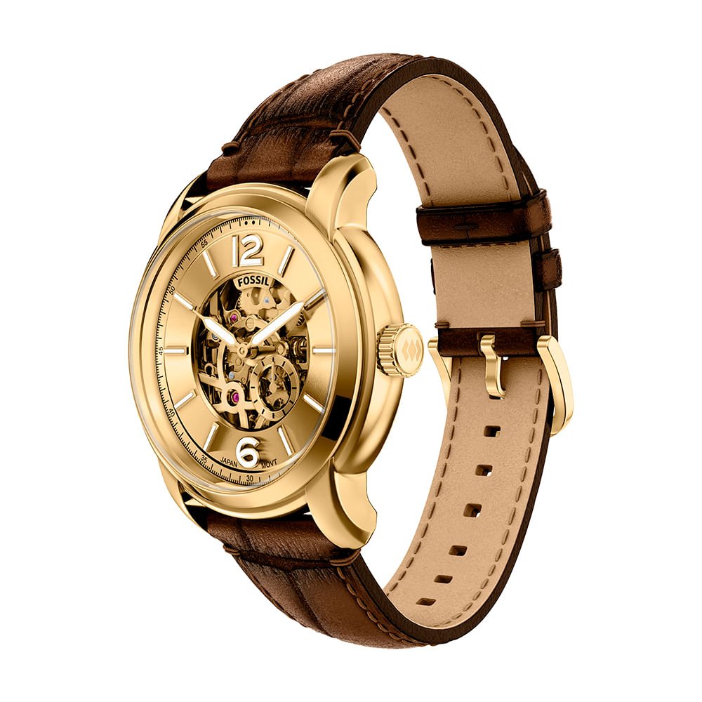 Relógio Fossil Masculino Heritage Dourado - ME3279/0DN Dourado 4