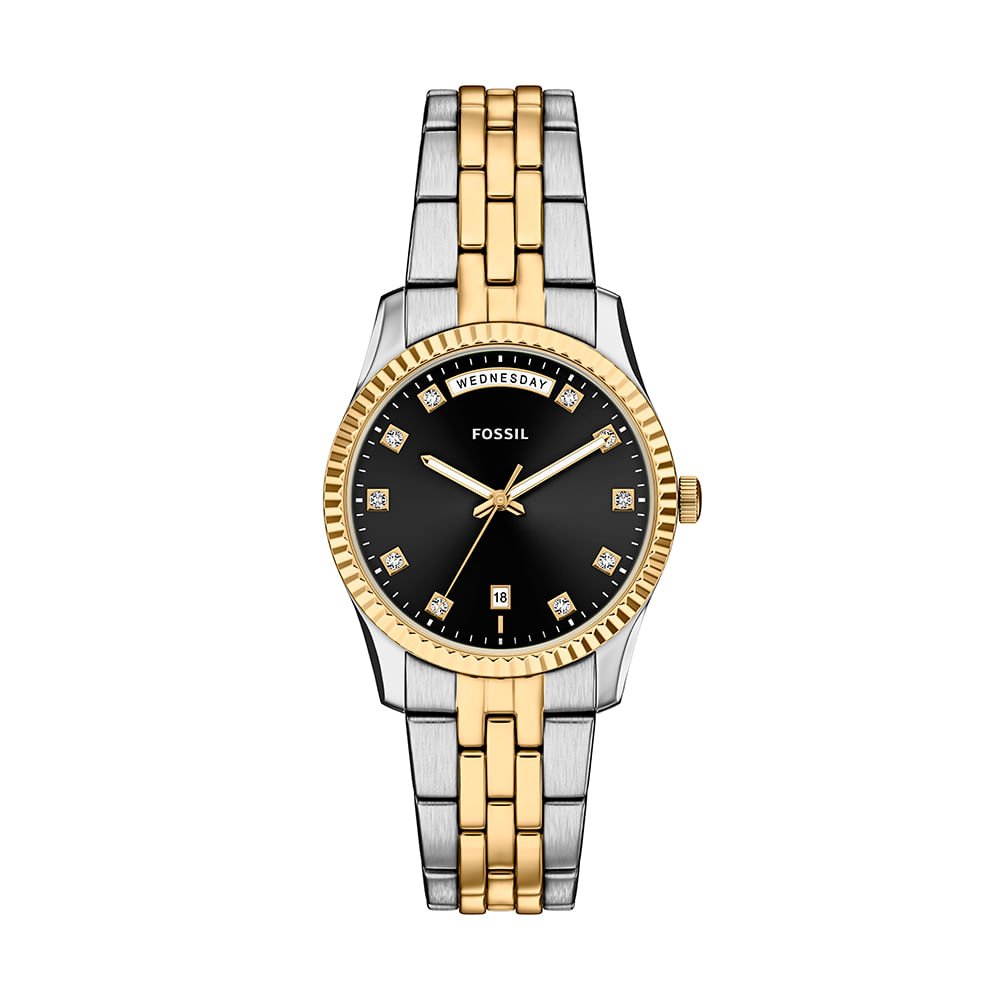 Relógio Fossil Feminino Scarlette Bicolor - ES5458/1PN