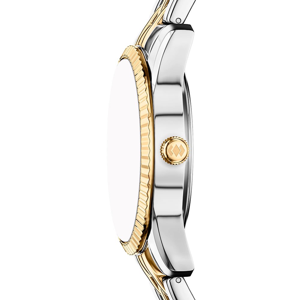 Relógio Fossil Feminino Scarlette Bicolor - ES5458/1PN Dourado/Prata 5