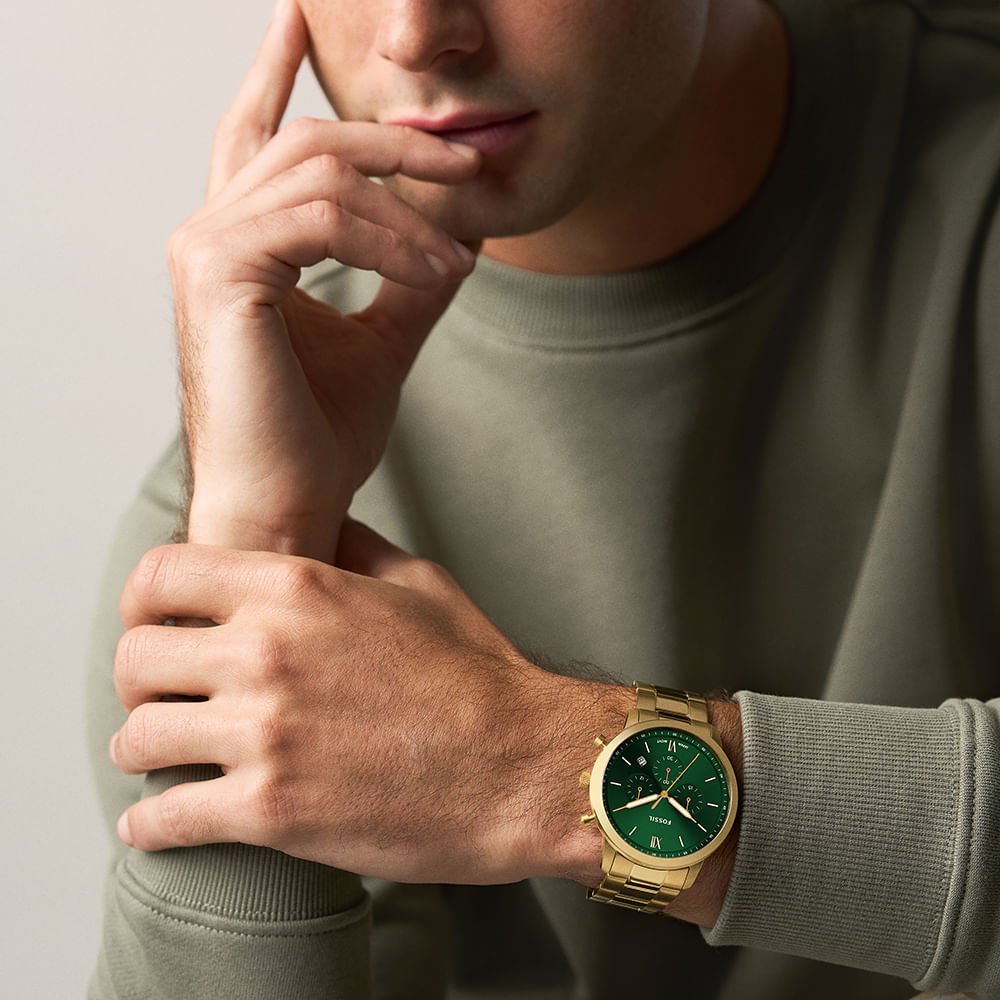 Relógio Fossil Masculino Neutra Dourado - FS6164/1VN Dourado 2