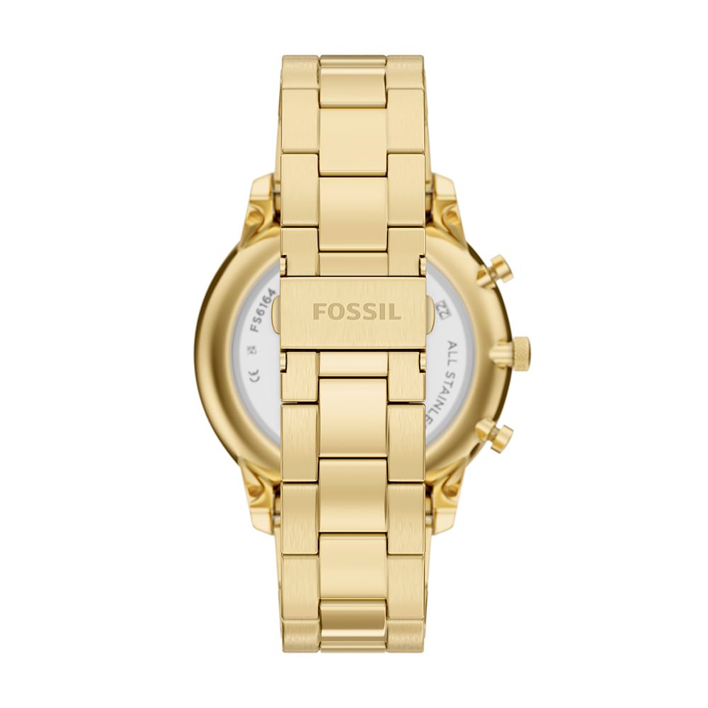 Relógio Fossil Masculino Neutra Dourado - FS6164/1VN Dourado 6